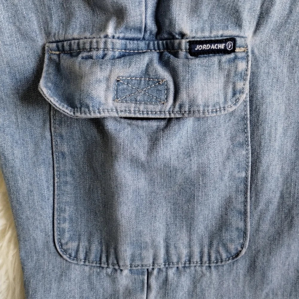 VINTAGE Jeans JORDACHE Cargo Cropped 11/12 High Rise